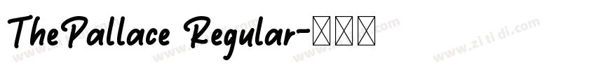 ThePallace Regular字体转换